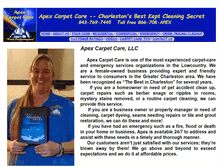 Tablet Screenshot of apexcarpets.com